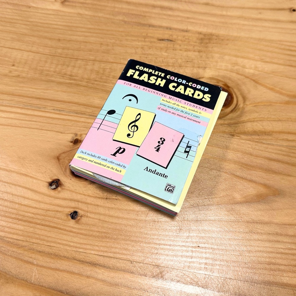 Children's Piano Lesson Flash Cards Music Education Early Learning Beginner Kids